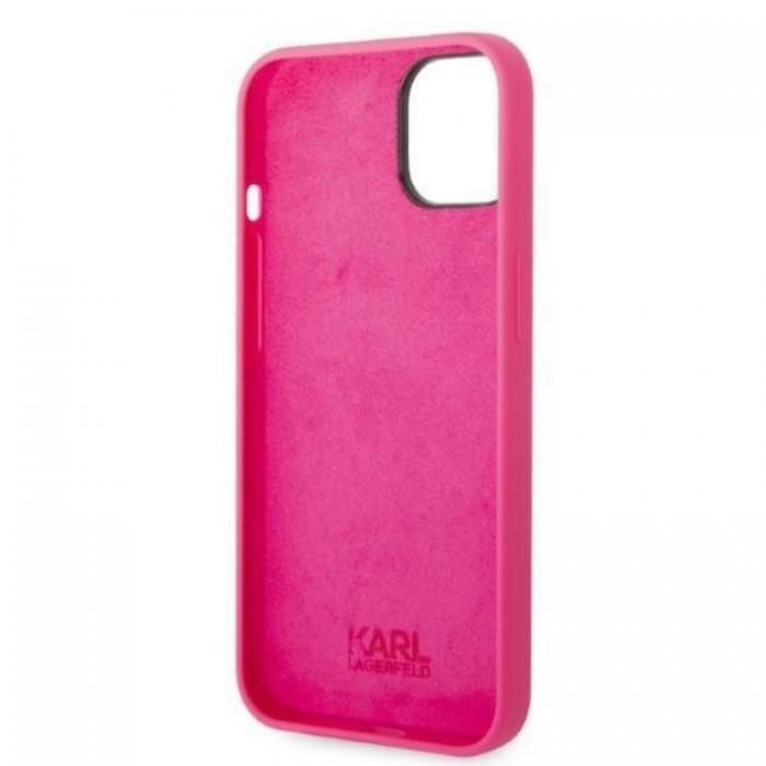 KARL LAGERFELD - Karl Lagerfeld iPhone 14 Plus Skal Silicone RSG - Rosa