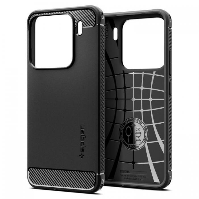 Spigen - Spigen Xiaomi 15 Mobilskal Rugged Armor - Matt Svart