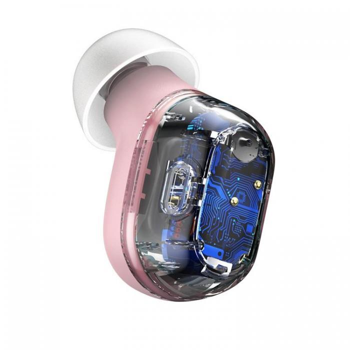 BASEUS - Baseus Trdlsa Hrlurar In-Ear TWS Bluetoot - Rosa