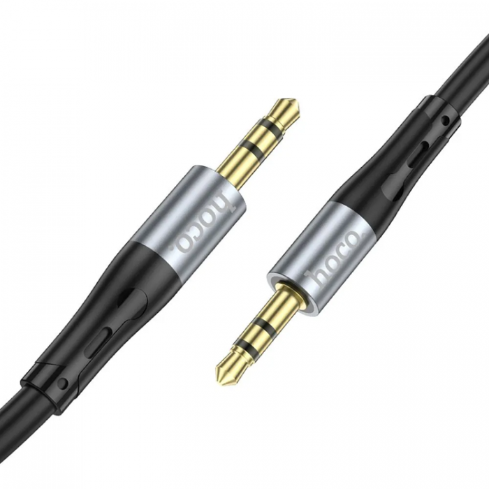 Hoco - Hoco AUX Mini Jack Till Mini Jack (3.5mm) Kabel 1m - Svart