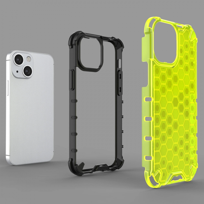 A-One Brand - iPhone 13 mini Mobilskal Honeycomb Armor - Vit