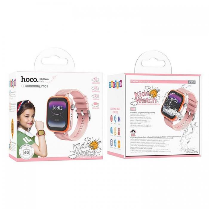 Hoco - Hoco Smartwatch fr Barn 2G Y101 - Rosa