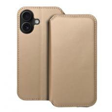 A-One Brand - iPhone 16 Plånboksfodral Dual Pocket - Guld