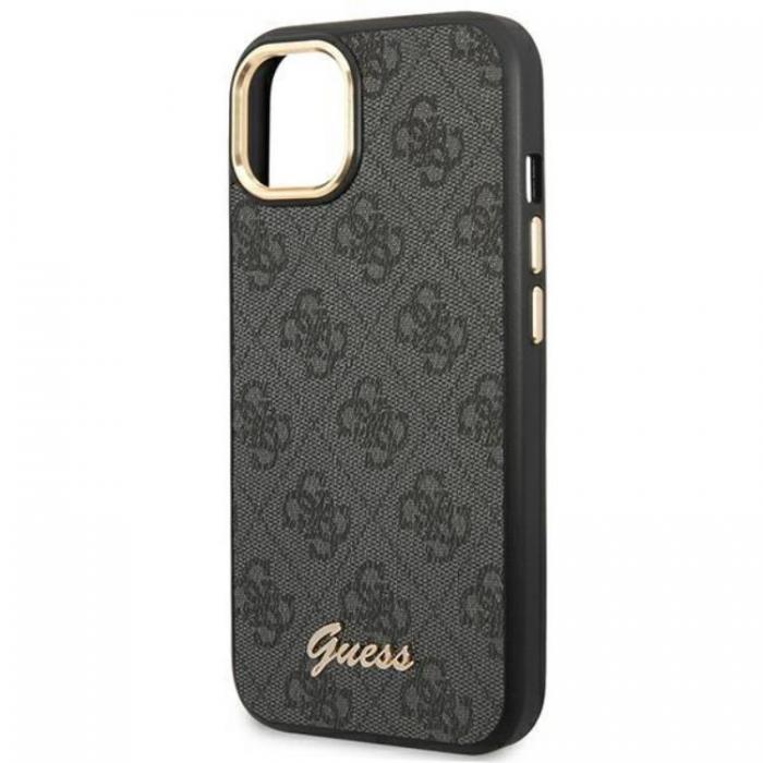 Guess - GUESS iPhone 14 Plus Skal Vintage Gold Logo - Svart