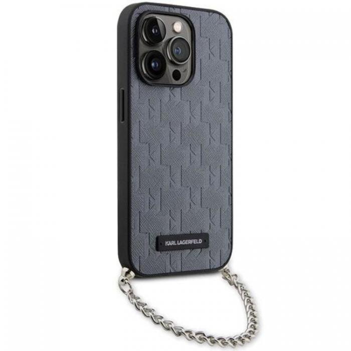 KARL LAGERFELD - KARL LAGERFELD iPhone 14 Pro Max Mobilskal Monogram Chain