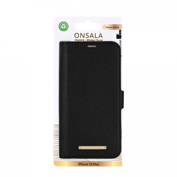 Onsala - Onsala iPhone 16 Plus Plnboksfodral MagSafe Eco - Svart