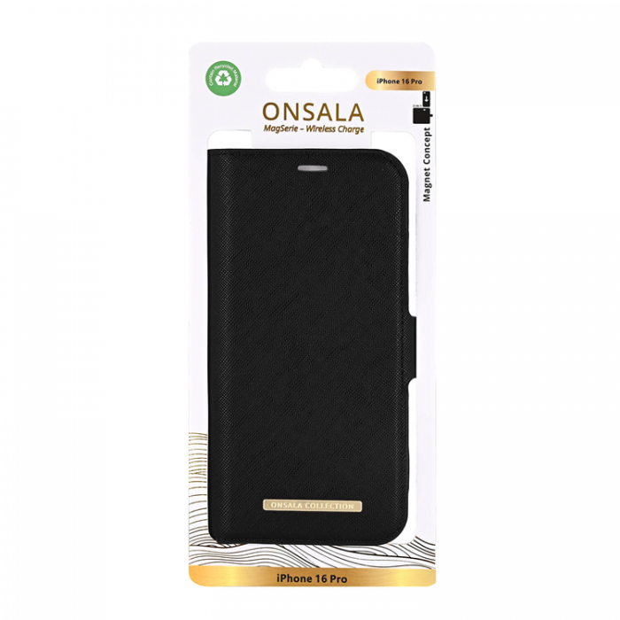 Onsala - Onsala iPhone 16 Pro Plnboksfodral MagSafe Eco - Svart