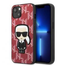 KARL LAGERFELD - Karl Lagerfeld iPhone 13 Skal Monogram Ikonik Patch - Röd