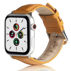 Beline - Beline Apple Watch (38/40/41mm) Armband Läder - Ljusbrun