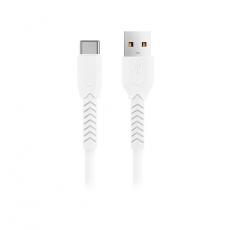 Maxlife - Maxlife USB-C till USB-A kabel 1m 3A MXUC-04 - Vit