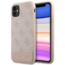 Guess - iPhone 11 Guess Rosa Fodral PU Bottenrand