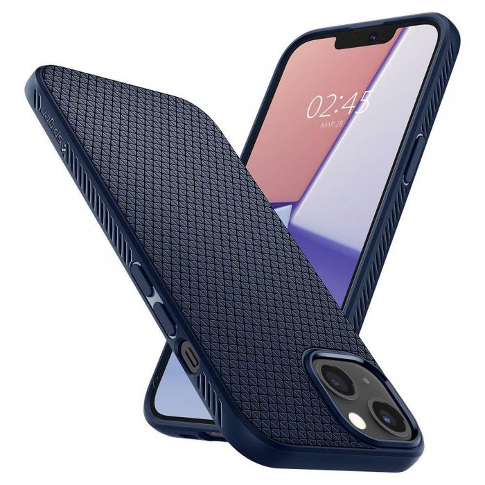 Spigen - Spigen Liquid Air Skal iPhone 13 - Navy Bl