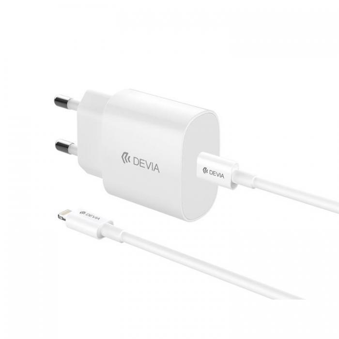 Devia - Devia Raket Snabbladdare USB-C 20W PD USB-C/Lightning Kabel