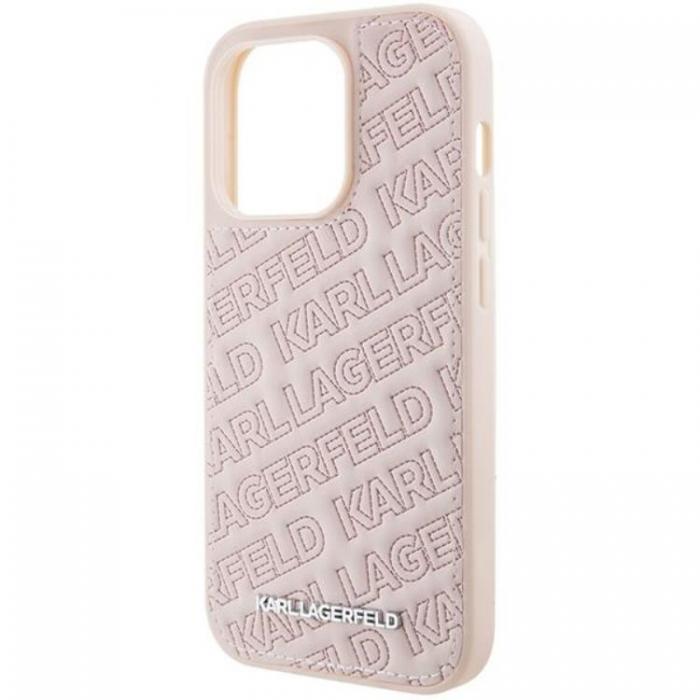 KARL LAGERFELD - KARL LAGERFELD iPhone 15 Pro Mobilskal Quilted K Pattern