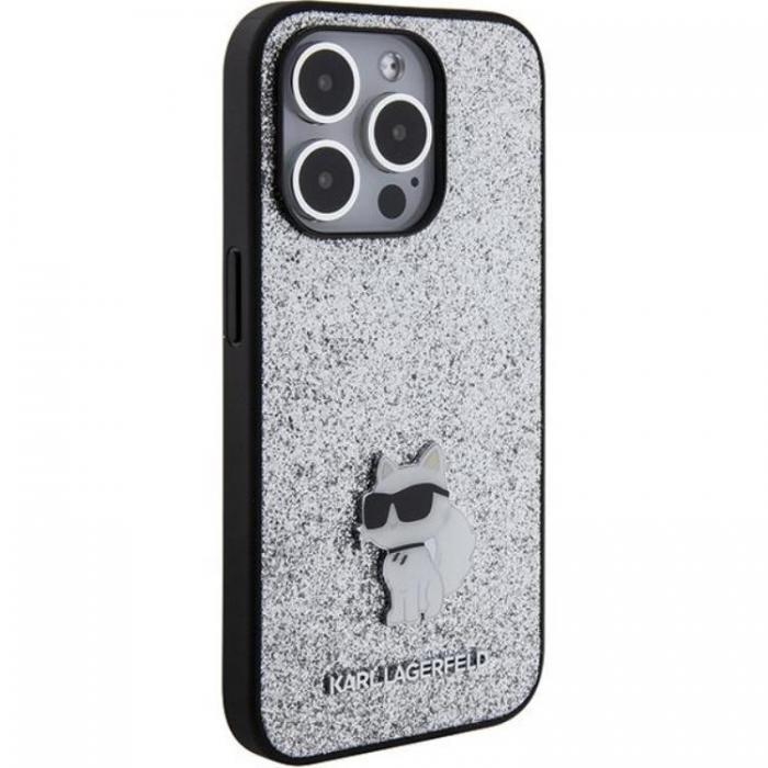 KARL LAGERFELD - Karl Lagerfeld iPhone 15 Pro Max Mobilskal Fixed Glitter Metal Pin