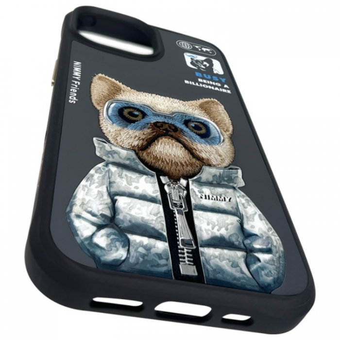 NIMMY - Nimmy iPhone 15 Mobilskal Cool & Cute 2.0 Dog - Svart