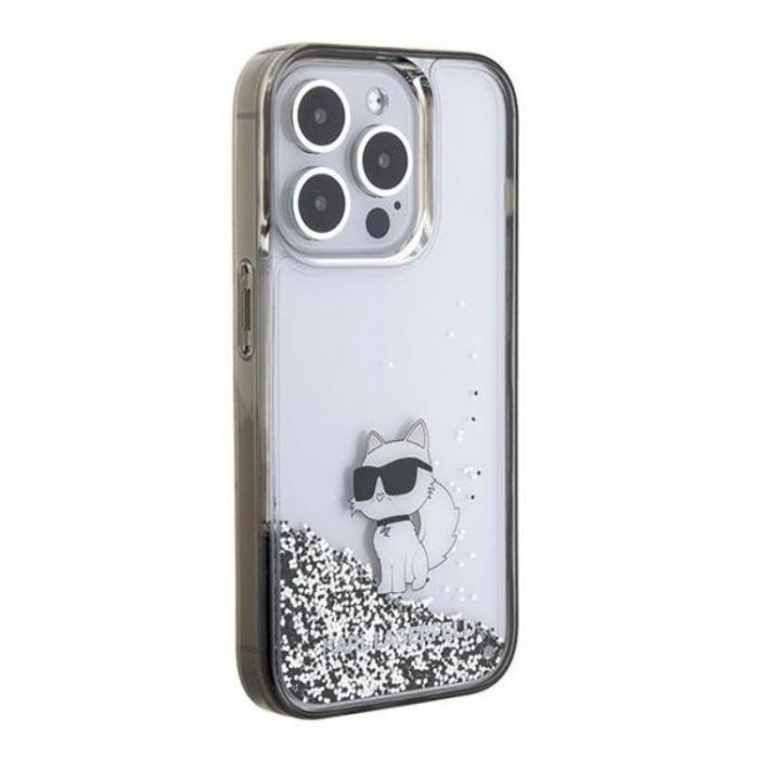 KARL LAGERFELD - KARL LAGERFELD iPhone 15 Pro Mobilskal Liquid Glitter Choupette