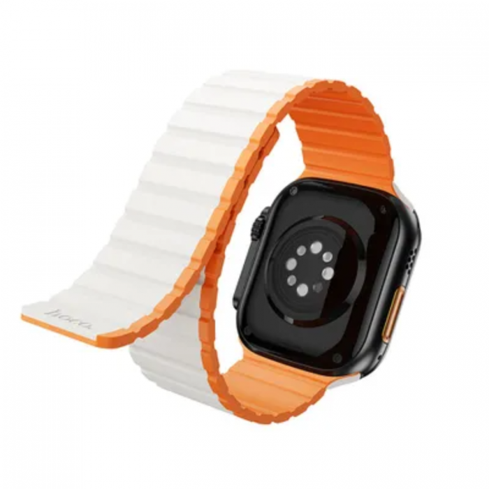 Hoco - HOCO strap for Apple Watch 42 / 44 / 45 / 49 mm AS102 starlight with orange