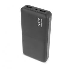 Setty - Setty Powerbank 20000 mAh SPB-20 - Svart