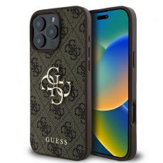 Guess - Guess iPhone 16 Pro Max Mobilskal 4G Big Logo - Brun