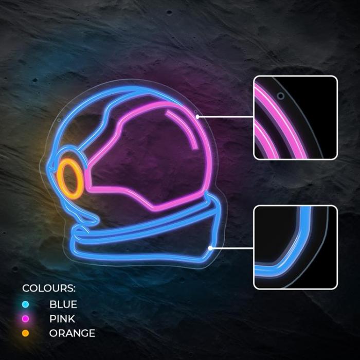 Forever Light - Forever Light Neon LED PLEXI ASTRONAUT FPNE22 - Flerfrgad