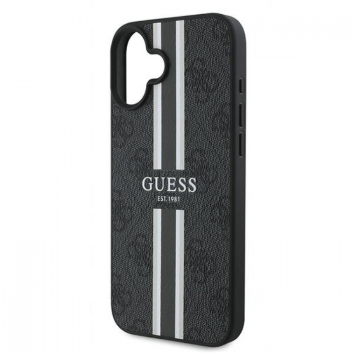 Guess - Guess iPhone 16 Plus Mobilskal Magsafe 4G Printed Stripes