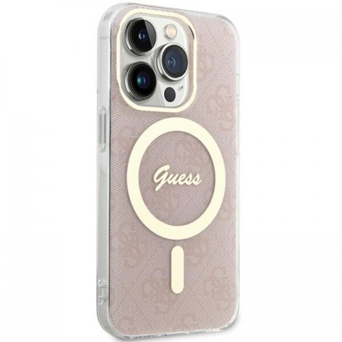 Guess - Guess iPhone 15 Pro Mobilskal Magsafe IML - Rosa