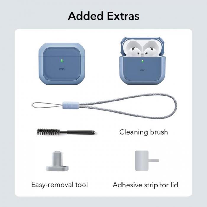 ESR - ESR Airpods 4 Skal Magsafe Orbit Halolock - Bl