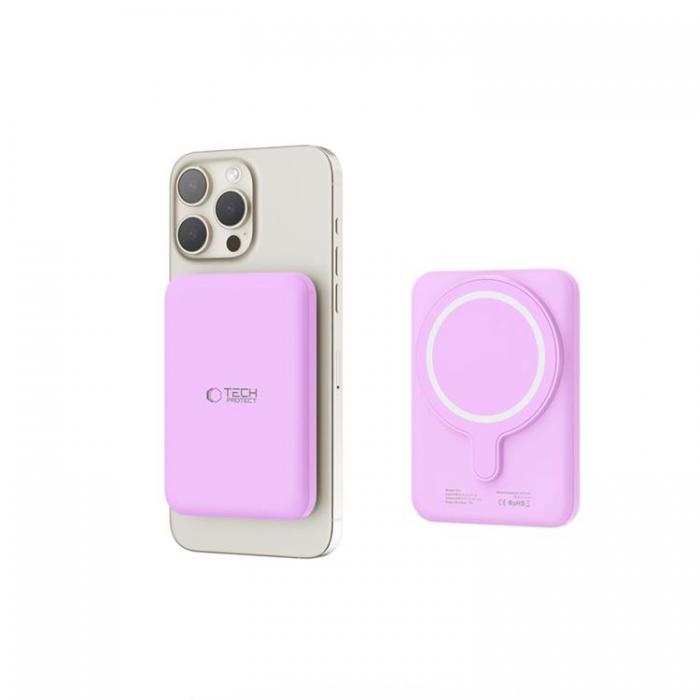 Tech-Protect - Tech-Protect Power Bank 5000mah Magsafe PB10 Lifemag - Lilac