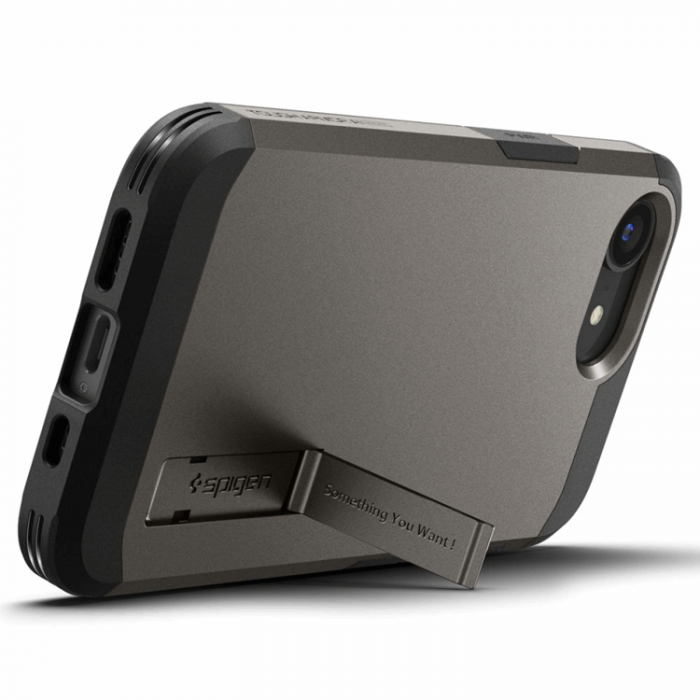 Spigen - Spigen iPhone 16e Mobilskal Magsafe Tough Armor - Gunmetal