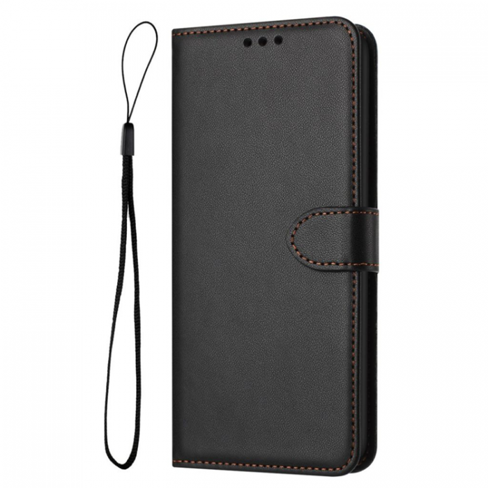 A-One Brand - Galaxy S25 Ultra Plnboksfodral Strap - Svart