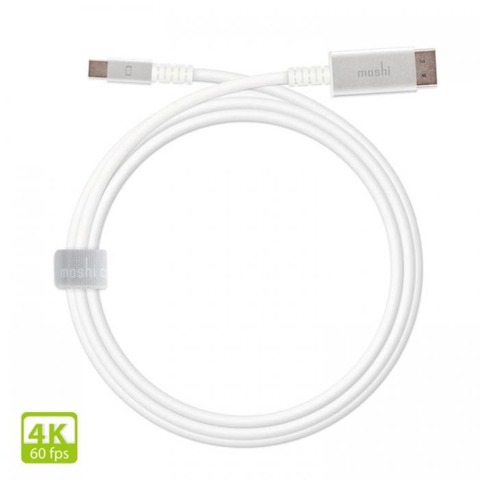 Moshi - Moshi Mini DisplayPort Till DisplayPort kabel 1.5m - Vit