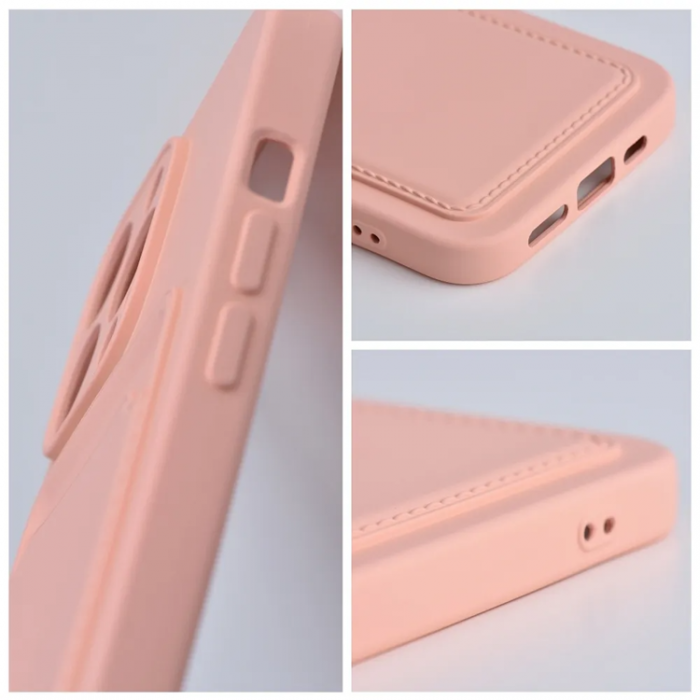 A-One Brand - iPhone 15 Plus Mobilskal Korthllare - Rosa