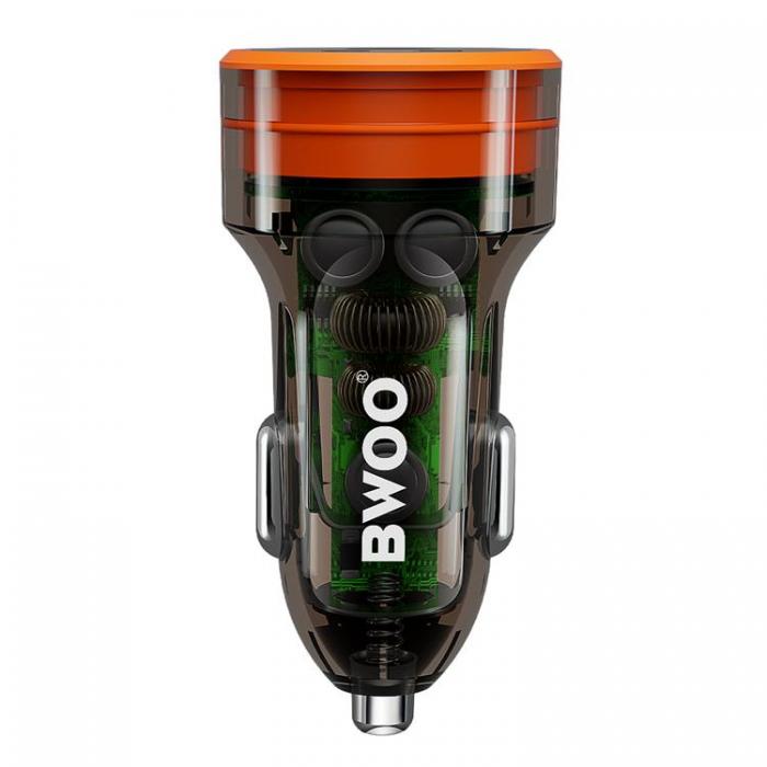 BWOO - BWOO Snabb Billaddare 38W QC 18W + PD 20W - Transparent