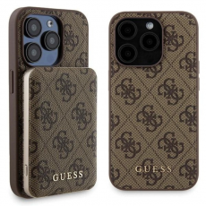 Guess - Guess iPhone 15 Pro Mobilskal Med Powerbank 5000mAh Magsafe Metal Logo