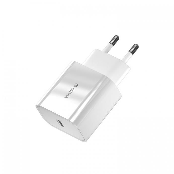 Devia - Devia Snabbladdare USB-C 20W PD Smart - Vit