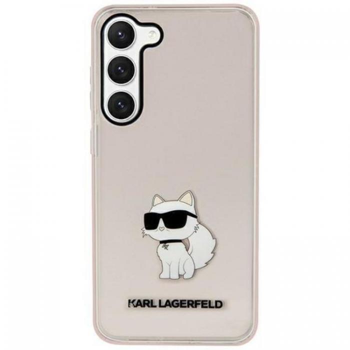 KARL LAGERFELD - Karl Lagerfeld Galaxy S23 Plus Mobilskal Ikonik Choupette - Rosa