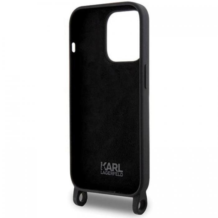 KARL LAGERFELD - Karl Lagerfeld iPhone 15 Pro Max Mobilskal Crossbody Silikon