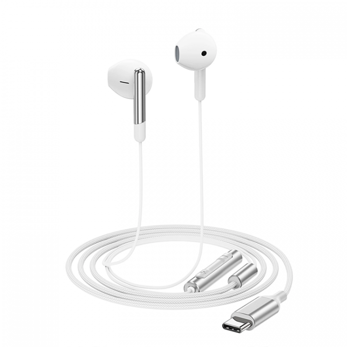 Acefast - Acefast L3 In-Ear USB-C Hrlurar med Mikrofon - Vit