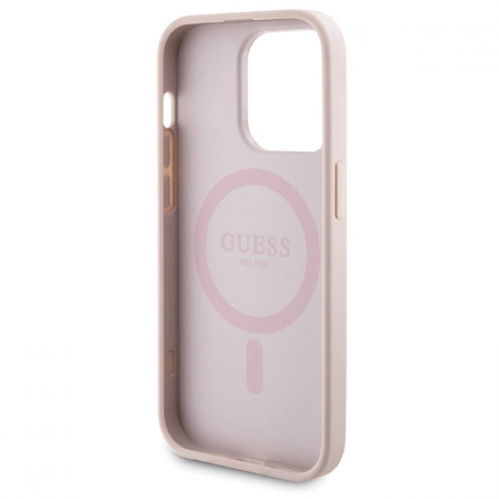 Guess - Guess iPhone 14 Pro Mobilskal Med Powerbank 5000mAh Magsafe Metal Logo