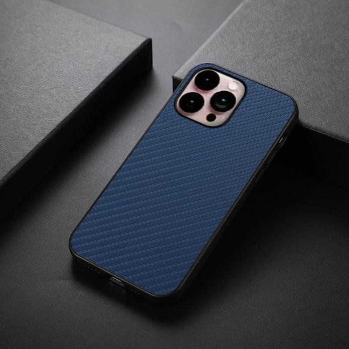 A-One Brand - iPhone 14 Pro Max Skal Carbon Fiber - Bl