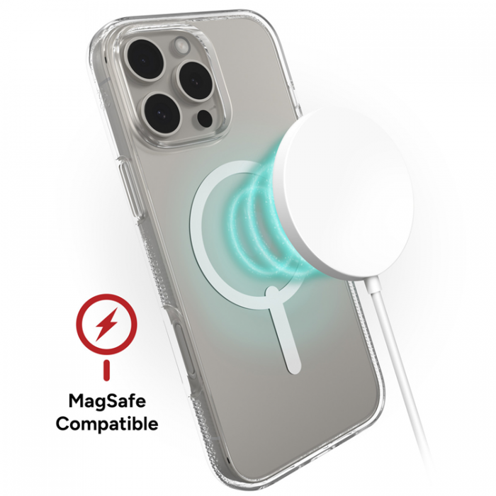 Zagg - Zagg iPhone 16 Pro Mobilskal MagSafe Crystal Palace - Clear