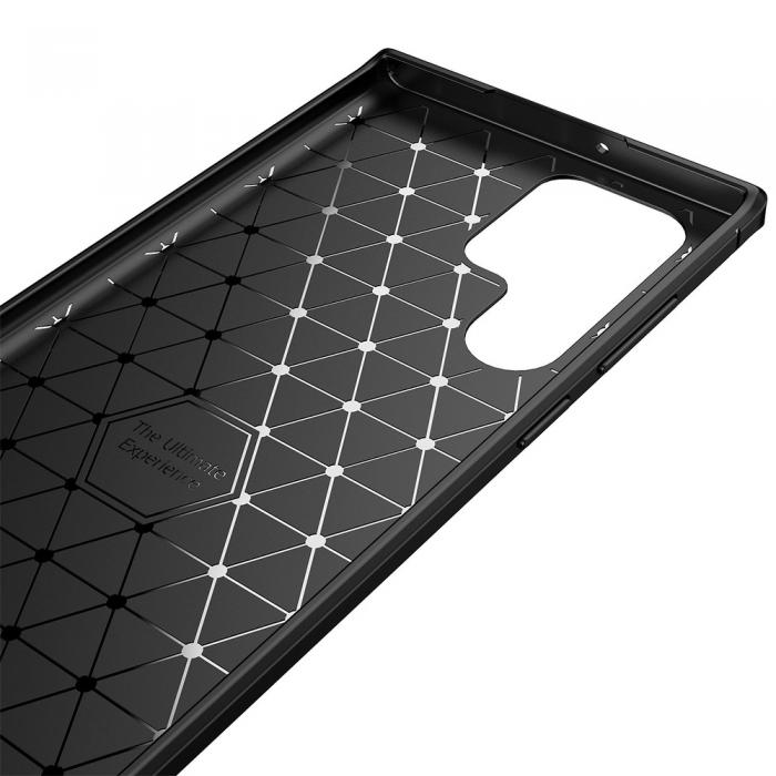 Forcell - Forcell Carbon skal till Samsung Galaxy S22 Ultra Svart