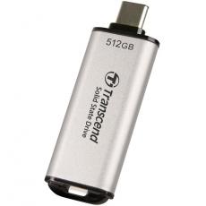 Transcend - Transcend Portabel Mini SSD USB-C 500GB - Silver
