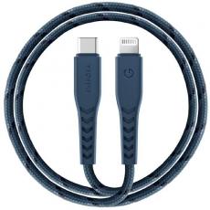 ENERGEA - Energea USB-C till Lightning Kabel 1.5m MFI Nyloflex C94 - Blå