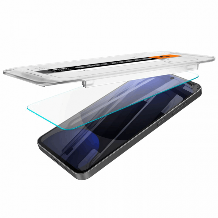 Spigen - [2-Pack] Spigen Galaxy S24 FE Hrdat glas Skrmskydd EZ-Fit