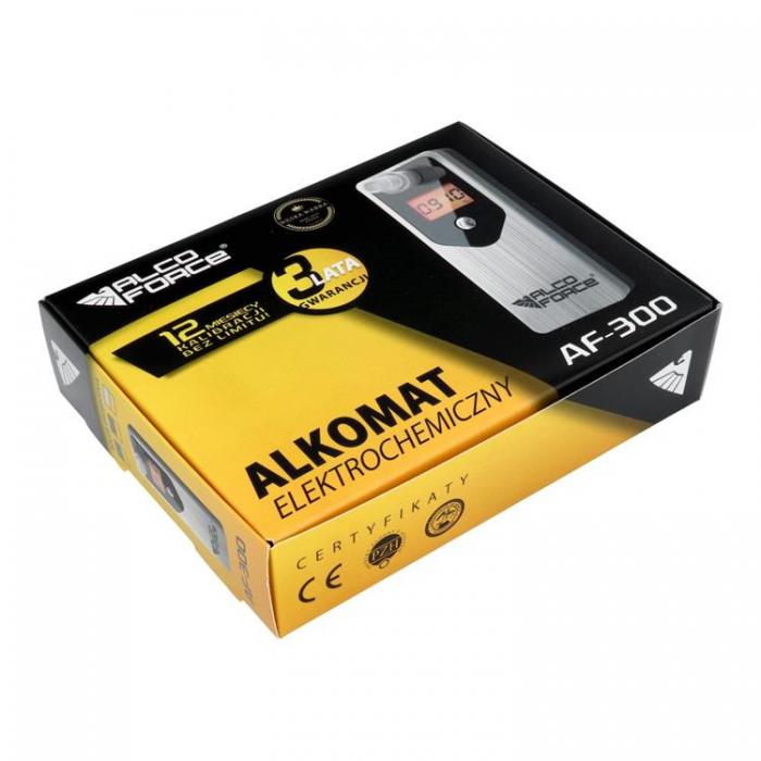 AlcoForce - AlcoForce Elektrokemisk Alkomtare AF300 - Silver