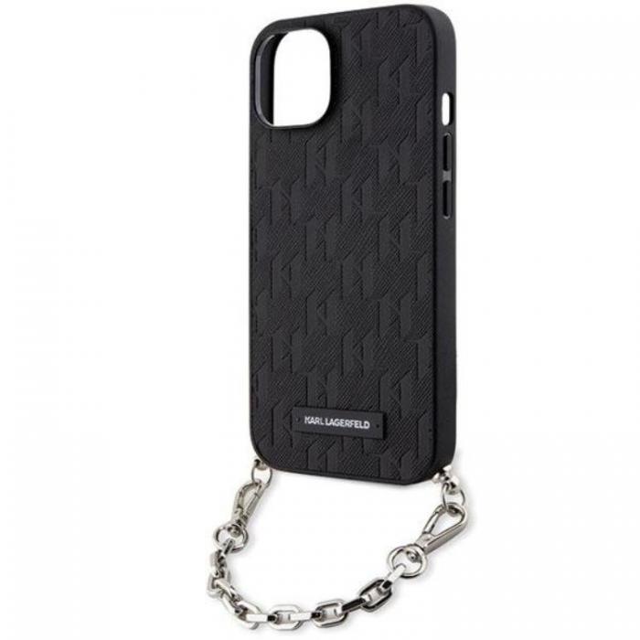 KARL LAGERFELD - KARL LAGERFELD iPhone 14 Mobilskal Saffiano Monogram Chain