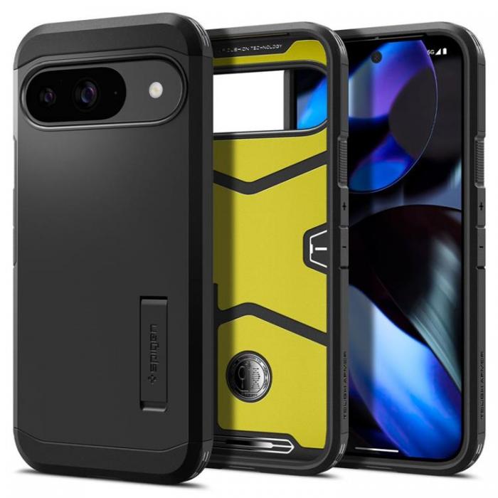 Spigen - Spigen Google Pixel 9/9 Pro Mobilskal Tough Armor - Svart