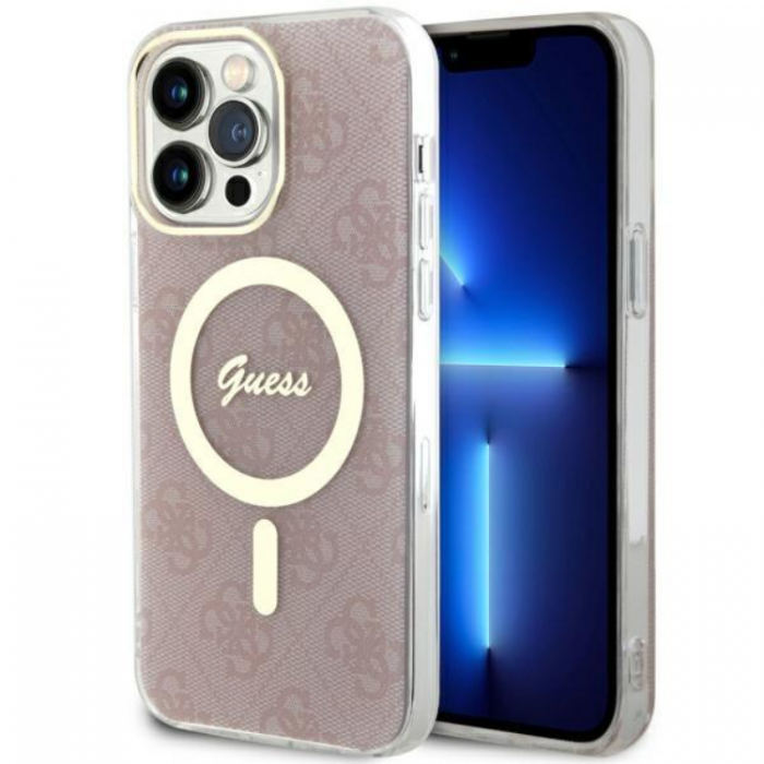 Guess - Guess iPhone 13 Pro Max Mobilskal MagSafe - Rosa